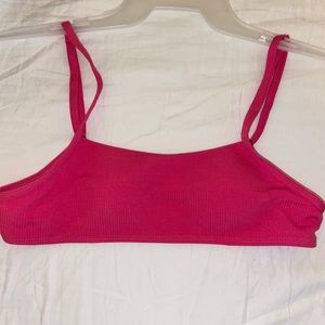 pink swimsuit top from sunny bunny